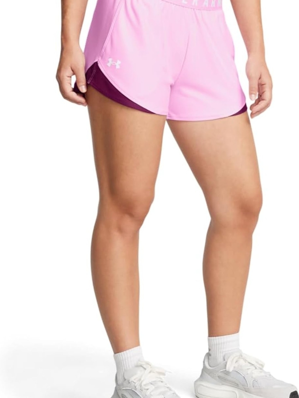 Under Armour Women’s Pink Layered Performance Shorts